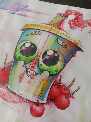 10 Dollar Artwork Cherry Rebel Slush   By Spy ArtVictim