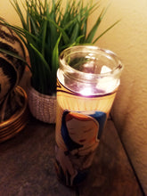 Load image into Gallery viewer, Like a virgin prayer candle Black wax by Spy Artvictim