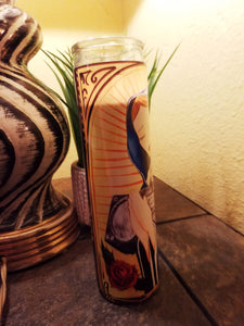 Like a virgin prayer candle Black wax by Spy Artvictim