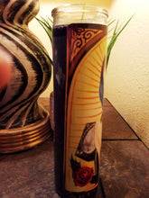 Load image into Gallery viewer, Like a virgin prayer candle Black wax by Spy Artvictim