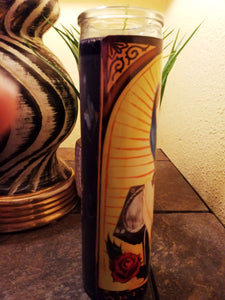 Like a virgin prayer candle Black wax by Spy Artvictim