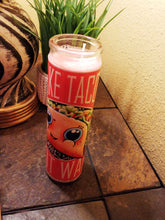 Load image into Gallery viewer, Make Taco&#39;s not War prayer candle pink wax