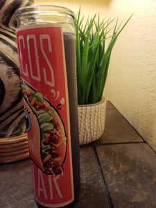 Make Taco's not War prayer candle Black wax