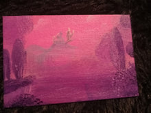 Load image into Gallery viewer, $10 acrylic Painting  Purple dragon trial