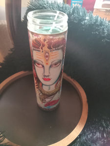 Shiva candle by Spy artvictim