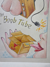 Load image into Gallery viewer, boobtube adult themed tattoo flash Marker art by B Spy Artvictim