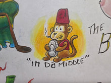 Load image into Gallery viewer, boobtube adult themed tattoo flash Marker art by B Spy Artvictim