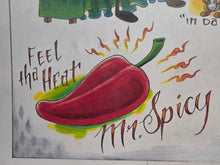 Load image into Gallery viewer, boobtube adult themed tattoo flash Marker art by B Spy Artvictim