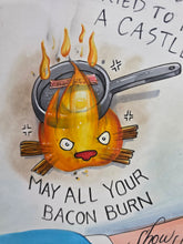 Load image into Gallery viewer, Howls Moving Castle tattoo flash Marker art by B Spy Artvictim