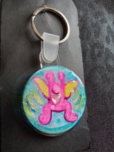 Load image into Gallery viewer, Keychain Hand painted/ Resined By Spy Artvictim  (Free shipping)