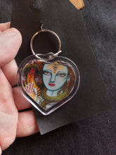 Load image into Gallery viewer, Heart Keychain prototype. assembled and Resined By Spy Artvictim  (Free shipping)