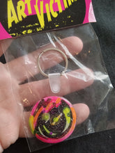 Load image into Gallery viewer, Keychain Hand painted/ Resined By Spy Artvictim  (Free shipping)