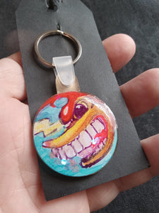 Keychain Hand painted/ Resined By Spy Artvictim  (Free shipping)