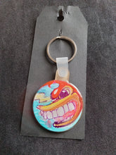 Load image into Gallery viewer, Keychain Hand painted/ Resined By Spy Artvictim  (Free shipping)