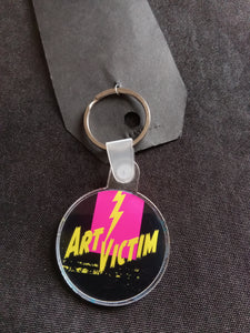 Keychain Hand painted/ Resined By Spy Artvictim  (Free shipping)