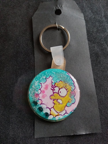 Copy of Keychain Hand painted/ Resined By Spy Artvictim  (Free shipping)