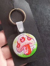 Load image into Gallery viewer, Keychain Hand painted/ Resined By Spy Artvictim  (Free shipping)