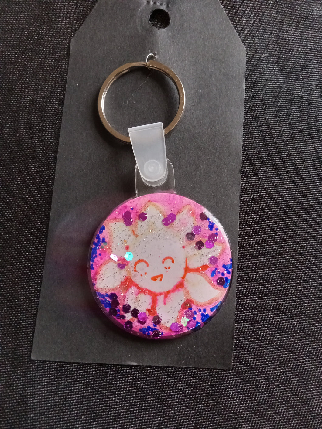 Keychain Hand painted/ Resined By Spy Artvictim  (Free shipping)