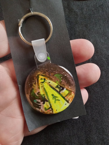 Keychain Hand painted/ Resined By Spy Artvictim  (Free shipping)