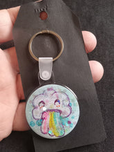 Load image into Gallery viewer, Keychain Hand painted/ Resined By Spy Artvictim  (Free shipping)