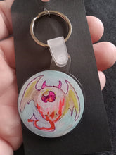 Load image into Gallery viewer, Keychain Hand painted/ Resined By Spy Artvictim  (Free shipping)