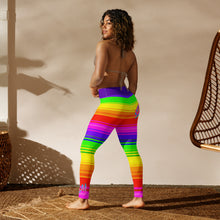 Load image into Gallery viewer, Rainbow Super Striped SLay Yoga Leggings By ArtVictim