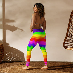 Rainbow Super Striped SLay Yoga Leggings By ArtVictim