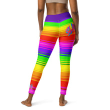 Load image into Gallery viewer, Rainbow Super Striped SLay Yoga Leggings By ArtVictim