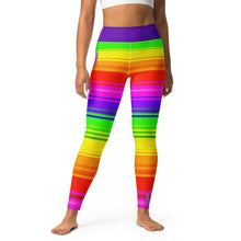 Load image into Gallery viewer, Rainbow Super Striped SLay Yoga Leggings By ArtVictim