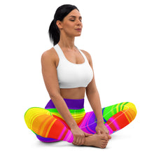 Load image into Gallery viewer, Rainbow Super Striped SLay Yoga Leggings By ArtVictim