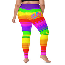 Load image into Gallery viewer, Rainbow Super Striped SLay Yoga Leggings By ArtVictim