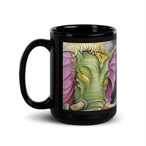 Ganesha Black Glossy Mug