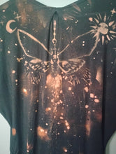 Load image into Gallery viewer, Bleached Moth sun n moon on Backside Shirt by BrandyJean