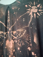 Load image into Gallery viewer, Bleached Moth sun n moon on Backside Shirt by BrandyJean