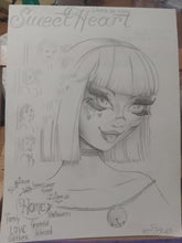 Load image into Gallery viewer, Winks . Original pencil drawing by Spy Artvictim