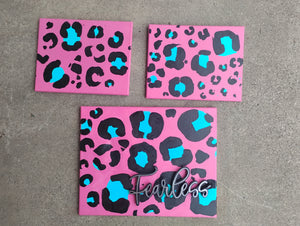 Fearless "cheetah" print paintings