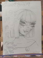 Load image into Gallery viewer, Winks . Original pencil drawing by Spy Artvictim