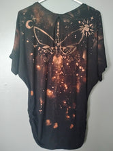 Load image into Gallery viewer, Bleached Moth sun n moon on Backside Shirt by BrandyJean