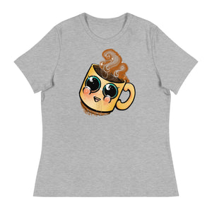 cute Coffee art Women's Relaxed T-Shirt