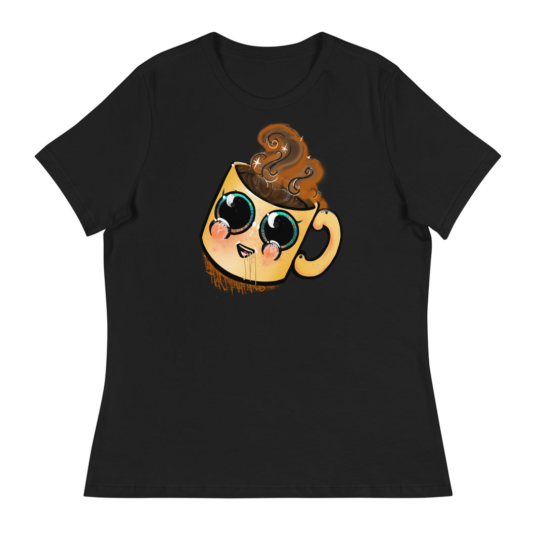 cute Coffee art Women's Relaxed T-Shirt