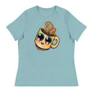 cute Coffee art Women's Relaxed T-Shirt