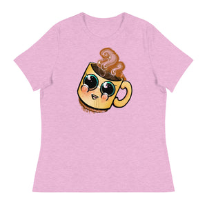 cute Coffee art Women's Relaxed T-Shirt