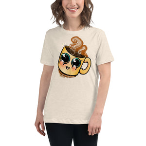 cute Coffee art Women's Relaxed T-Shirt