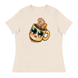 cute Coffee art Women's Relaxed T-Shirt