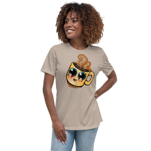 cute Coffee art Women's Relaxed T-Shirt