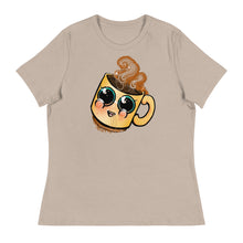 Load image into Gallery viewer, cute Coffee art Women&#39;s Relaxed T-Shirt