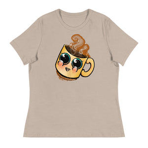 cute Coffee art Women's Relaxed T-Shirt