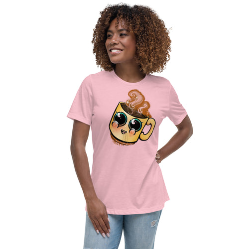 cute Coffee art Women's Relaxed T-Shirt