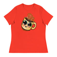 Load image into Gallery viewer, cute Coffee art Women&#39;s Relaxed T-Shirt