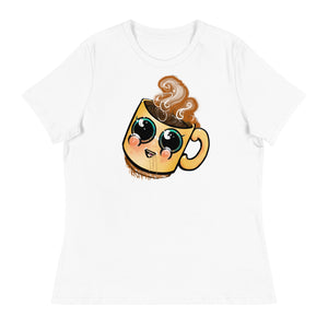 cute Coffee art Women's Relaxed T-Shirt